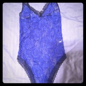 One piece lace teddy